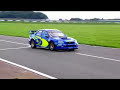 Colin McRae testing Porsche 911 and Subaru WRC car.