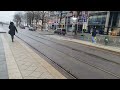 Hochwasser Magdeburg 2.1.24 und Straßenbahnfahrt neue Kaiser-Otto-Brücke bei Schietwetter