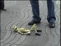 Skeleton puppet dances the twist