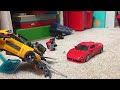 Transformers Stop Motion Dark of the Moon Highway Chase Scene