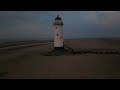 The Point of Ayr Lighthouse and Talacre Beach From the Sky (With Relaxing Music)