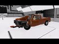 1998-2003 Gavril D-Series Extended Cab BeamNG.drive small overlap crash test