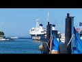 Arrivo della nave Fauno  e partenza della nave Rosa d'Abundo e del monocarena Celestina da Ischia