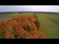 Fall colors and farm fields - an aerial perspective