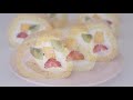 How to make fruit yogurt roll cake