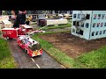 RC MODEL FIRE TRUCK RESCUE COLLECTION IN SCALE!! Firefighters extinguish a fire!!