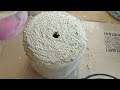 Macetas de cemento con moldes caseros