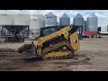 The new 2024 skidsteer digging ground for the first time