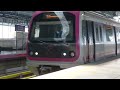 Bangalore metro train entering station on time..!!!