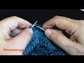 How I flick the yarn for faster English-style knitting