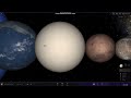 Solar System Size Comparison in Universe Sandbox 2 #solarsystem #space #universesandbox #planets