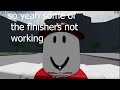 THE FINISHERS IS NOT WORKING IN TSB