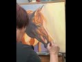 Out of the Darkness, Part III, 24 x 18 oils on canvas, work in progress Arabian Horse painting