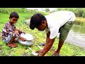 Fishing Video || Expert boys of the village know very well how to catch fish || Hook fishing trap