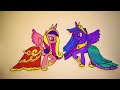 Paper Dolls Dress up MLP Making colorful dresses and hairstyles Paper craft ideas