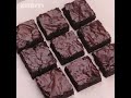 Dark Fudgy Brownies! [ No Oven, No Mixer ]