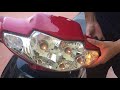 Restoration of Motorcycle Headlight | Restore HONDA Motorcycle Headlights