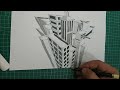 how to draw the 3-point perspective : drawing a 3_point perspective for beginners step by step