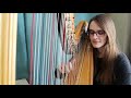 Married Life (theme from UP) -  Harp Cover | Samantha Ballard