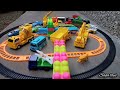 Kereta thomas & friends, moto gp, bus tayo, truk dump, mixer molen, excavator, crane, mobil polisi