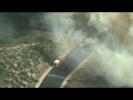 'Coastal Fire' burning in Laguna Niguel in Orange County, California