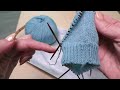 Sock Knitting Tutorial - How to knit a boomerang heel with shadow wraps without holes (Full Video)