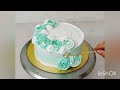 New cake decorations video// Double colour cream making techniques//Trending cake making video.