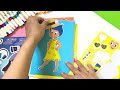 [Sticker ASMR] Decorate with Sticker Book Dress Up Inside Out 2 Movie : Ennui, Disgust, Fea