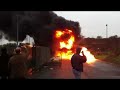 Feu à la base taxi CDG