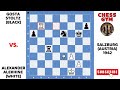 Alexander Alekhine vs Gosta Stoltz. Salzburg (Austria) 1942.