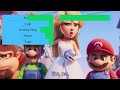 (if you haven't watched the mario movie yet, don't watch) Mario Movie Final Battle with healthbars