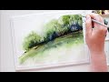 Spontaneous Watercolor Landscape Painting in a Loose Technique #loosewatercolor #watercolour