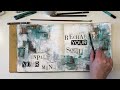 Abstract art journaling - Inspiration from a magazine