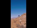 jumping over a canyon on a Mountain Bike 😧