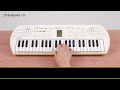 Casiotone Mini Keyboard SA-80 Tutorial Video｜CASIO