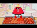 Bou's Revenge - Pou Convenience Store Emoji Red Food Mukbang | ASMR | ANIMATION