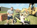 Huge Mystery Box Found on the Farm | Tractors for kids