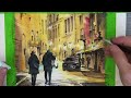 How to Paint a City Scape at Night in Watercolour