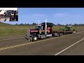 American Truck Simulator | Planter Delivery from North Platte to Norfolk | Steering Wheel Gameplay