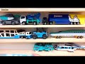 Container Truck, Sport Car, Police Car, Bulldozer, Garbage Truck, Excavator, Fire Truck, Train, Bus