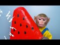 Monkey Nana make Satisfying Miniature Frozen SWEET Honey Bear Jelly | Monkey Nana