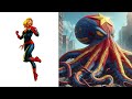 Marvel and DC Superheroes Transformed into Super Octopus! 🐙 What If Series