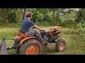 Flail Mowing - Kubota B7100