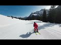 Gargellen piste 12 Red Gandasee 3rd person camera (ski video)