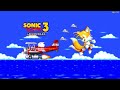 Sonic 3 AIR (Mod White Tails Power) Angel Island,Hydro City,The Doomsday