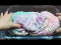 Rainbow slime ! Mixing random things into homemade slime ! Satisfying slime videos !!!