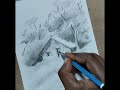 How to do a landscape easy way | How to do pencil sketch | scenery drawing | pencil art