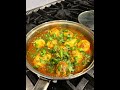 Garlic potato curry