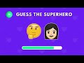 Guess the Superhero by only 2 Emoji! 🕷🦸 Marvel & DC Superheroes Emoji Quiz