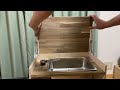 DIY a portable kitchen sink that you can take to car camping